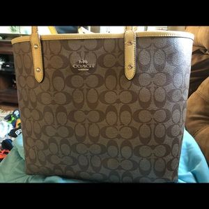 Coach reversible bag with bonus bag